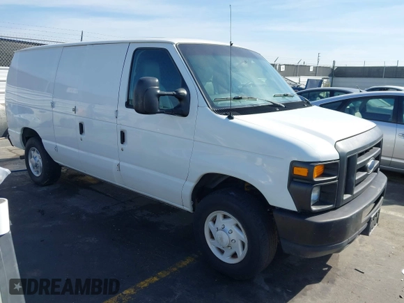2009 Ford Econoline Cargo Commercial with VIN 1FTNE14W09DA62046, listed as a IAAI auction lot 41605647 with 100,622 mi miles and . Bid and sale history available at DreamBid. Image 1.