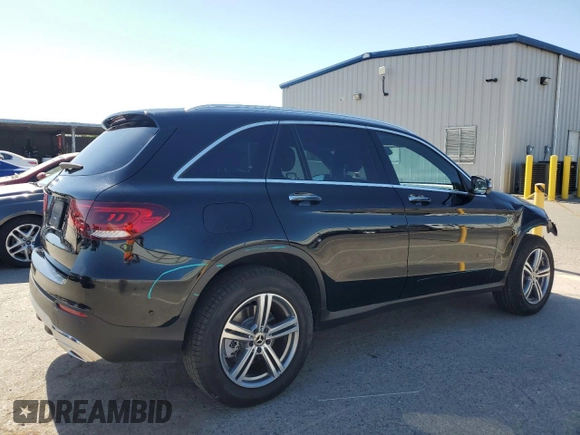2022 Mercedes-Benz GLC 300 with VIN W1N0G8DB7NV399997, listed as a Copart auction lot 60511735 with 12,563 mi miles and Salvage title. Bid and sale history available at DreamBid. Image 3.