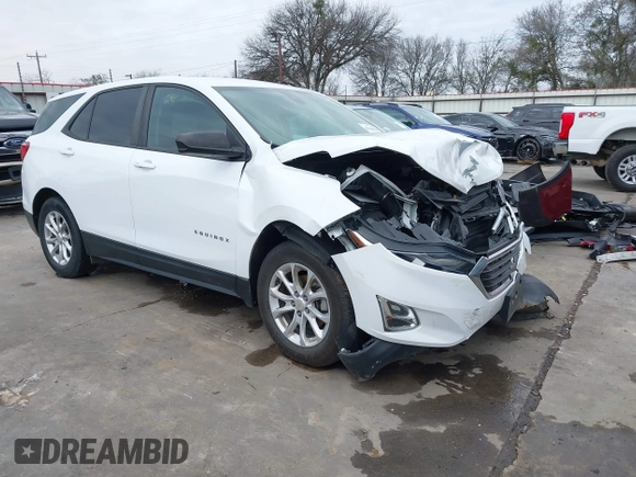 2020 Chevrolet Equinox LS with VIN 3GNAXHEV3LS716138, listed as a IAAI auction lot 41560566 with 87,671 mi miles. Bid and sale history available at carsss.com. Image 1.