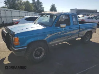 1991 Ford Ranger with VIN 1FTCR15T2MTA45652, listed as a Copart auction lot 76089874 with 90,947 mi miles and Salvage Title. Bid and sale history available at carsss.com. Image 1.