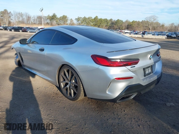 2019 BMW 8 Series M850i xDrive with VIN WBABC4C54KBU95810, listed as a IAAI auction lot 41742023 with 66,901 mi miles and . Bid and sale history available at DreamBid. Image 3.