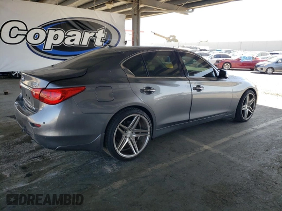 2017 Infiniti Q50 Premium with VIN JN1EV7AP0HM730543, listed as a Copart auction lot 59337725 with 73,230 mi miles and Salvage title. Bid and sale history available at DreamBid. Image 3.