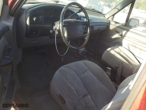 1995 Ford Bronco Custom with VIN 1FMEU15H6SLC05365, listed as a Copart auction lot 76349024 with 0 mi miles and Salvage Title. Bid and sale history available at carsss.com. Image 8.