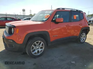 2018 Jeep Renegade Latitude z VIN ZACCJBBB0JPH73194, wystawiony jako Copart lot #72269654 z przebiegiem Nie podano mil oraz Szkoda całkowita • Salvage title. Historia ofert i sprzedaży dostępna na DreamBid. Obrazek 1.