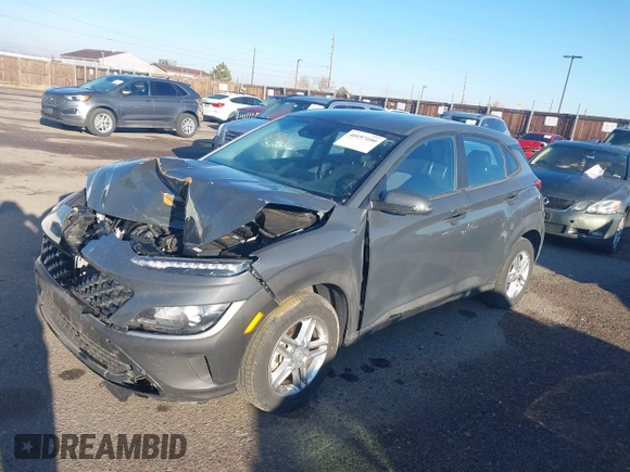 2023 Hyundai Kona SE with VIN KM8K2CAB5PU038729, listed as a IAAI auction lot 40957100 with 28,206 mi miles. Bid and sale history available at carsss.com. Image 22.