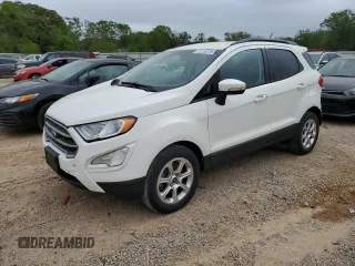 2018 Ford EcoSport SE с VIN MAJ3P1TE1JC190595, выставлен на аукционе Copart как лот 51249705 с пробегом 42 808 миль миль и Списание • Salvage title. История ставок и продаж доступна на DreamBid. Изображение 1.