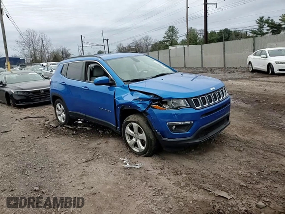 2018 Jeep Compass Latitude with VIN 3C4NJDBB9JT150296, listed as a Copart auction lot 51248845 with 44,565 mi miles and Salvage Title. Bid and sale history available at carsss.com. Image 11.