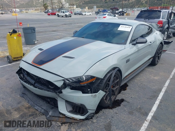 2022 Ford Mustang Mach 1 with VIN 1FA6P8R08N5552580, listed as a IAAI auction lot 42140418 with 14,383 mi miles and . Bid and sale history available at DreamBid. Image 2.