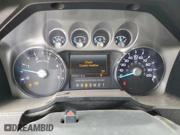 2011 Ford F-250 XL with VIN 1FT7X2BT4BEB72664, listed as a Copart auction lot 59959775 with 222,421 mi miles and Salvage title. Bid and sale history available at DreamBid. Image 9.