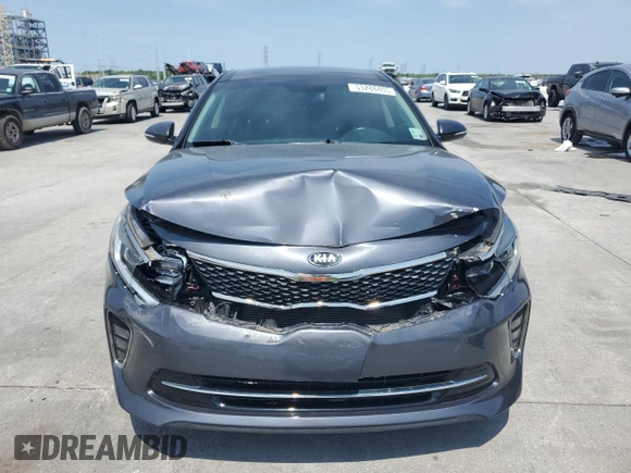 2018 Kia Optima S with VIN 5XXGT4L35JG205526, listed as a Copart auction lot 53288405 with 59,813 mi miles and Salvage Title. Bid and sale history available at carsss.com. Image 5.