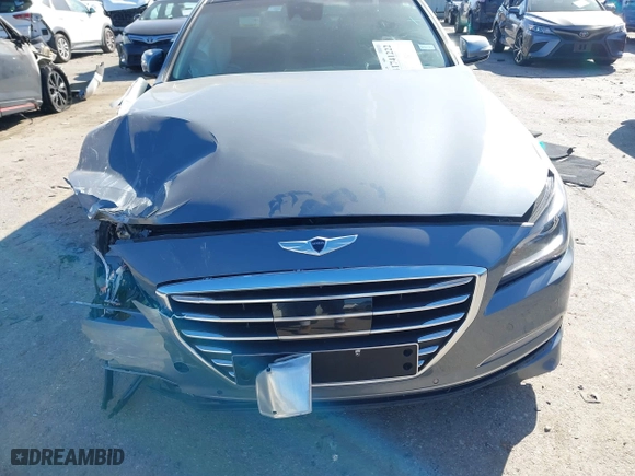 2015 Hyundai Genesis 5.0L with VIN KMHGN4JF9FU024515, listed as a IAAI auction lot 41741222 with 148,242 mi miles. Bid and sale history available at carsss.com. Image 11.