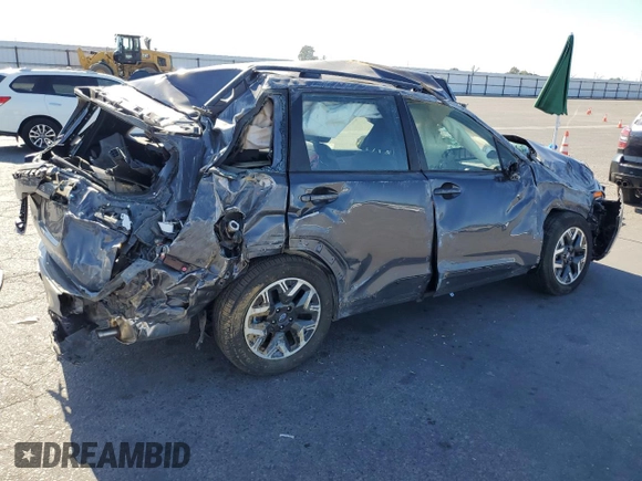 2025 Subaru Forester with VIN JF2SLDAC1SH448270, listed as a Copart auction lot 60859335 with 817 mi miles and Non repairable. Bid and sale history available at DreamBid. Image 3.