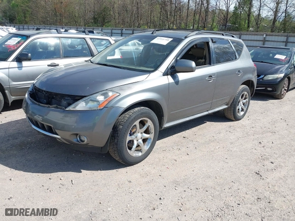2005 Nissan Murano SE with VIN JN8AZ08T25W331809, listed as a IAAI auction lot 41955718 with 197,810 mi miles. Bid and sale history available at carsss.com. Image 2.