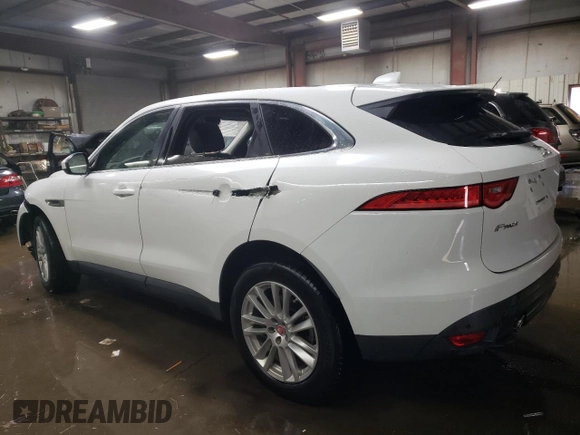 2017 Jaguar F-Pace 35t Prestige with VIN SADCK2BV6HA899484, listed as a Copart auction lot 42520425 with 34,422 mi miles and Salvage Title. Bid and sale history available at DreamBid. Image 2.