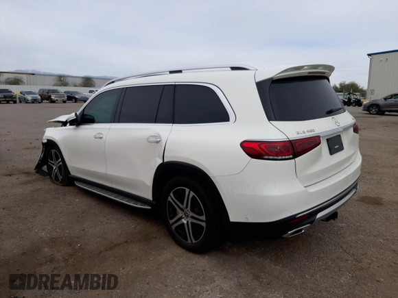 2021 Mercedes-Benz GLS with VIN 4JGFF5KE2MA440425, listed as a Copart auction lot 41834273 with 23,335 mi miles. Bid and sale history available at carsss.com. Image 2.