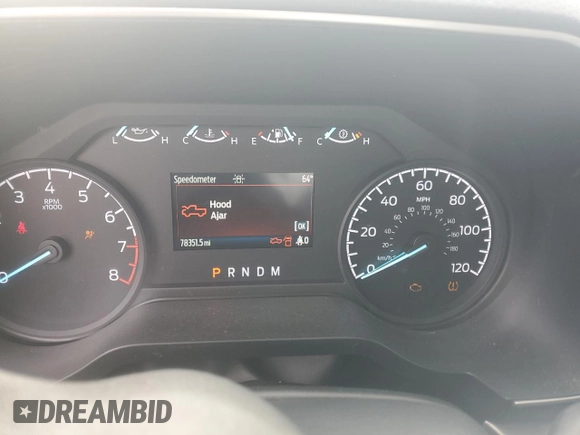 2022 Ford F-150 XL with VIN 1FTEW1CB0NKF27023, listed as a Copart auction lot 45316245 with 78,351 mi miles and Salvage Title. Bid and sale history available at carsss.com. Image 9.