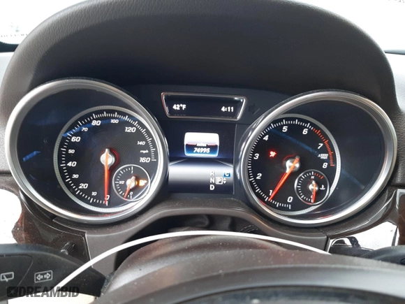 2018 Mercedes-Benz GLE with VIN 4JGDA5HBXJB175004, listed as a Copart auction lot 44131375 with 74,995 mi miles and Salvage Title. Bid and sale history available at carsss.com. Image 9.