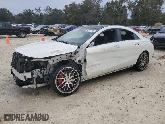 2018 Mercedes-Benz CLA with VIN WDDSJ5CB7JN618278, listed as a Copart auction lot 88866695 with 45,312 mi miles and Salvage Title. Bid and sale history available at carsss.com. Image 1.
