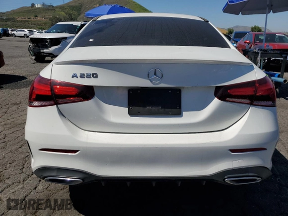2020 Mercedes-Benz A 220 with VIN W1K3G4EB5LJ220085, listed as a Copart auction lot 52803885 with 58,501 mi miles and Clean Title. Bid and sale history available at DreamBid. Image 6.