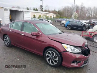 2016 Honda Accord Sedan EX with VIN 1HGCR2F77GA082690, listed as a IAAI auction lot 41876051 with 100,061 mi miles. Bid and sale history available at carsss.com. Image 1.
