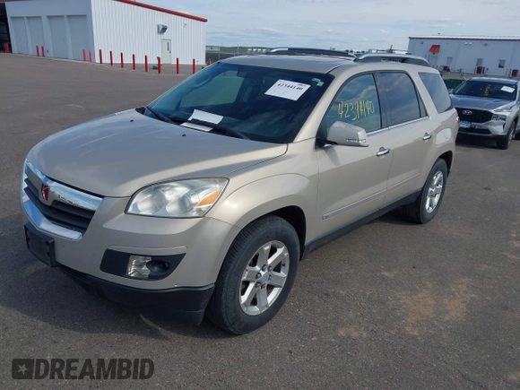 2008 Saturn Outlook XR z VIN 5GZEV23708J223123, wystawiony jako IAAI lot #42344140 z przebiegiem 174 581 mil mil oraz . Historia ofert i sprzedaży dostępna na DreamBid. Obrazek 2.