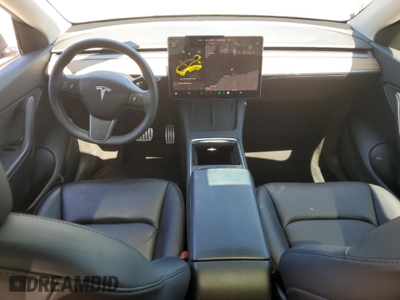 2022 Tesla Model Y Performance with VIN 7SAYGDEF3NF384161, listed as a Copart auction lot 59989145 with 12,731 mi miles and Salvage title. Bid and sale history available at DreamBid. Image 8.