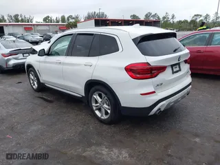 2020 BMW X3 sDrive30i with VIN 5UXTY3C04L9C53343, listed as a IAAI auction lot 41208883 with 1 mi miles. Bid and sale history available at carsss.com. Image 3.