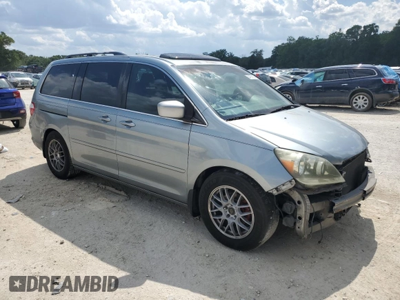 2006 Honda Odyssey Touring z VIN 5FNRL38866B063804, wystawiony jako Copart lot #54767825 z przebiegiem 358 020 mil mil oraz Szkoda całkowita • Salvage title. Historia ofert i sprzedaży dostępna na DreamBid. Obrazek 4.