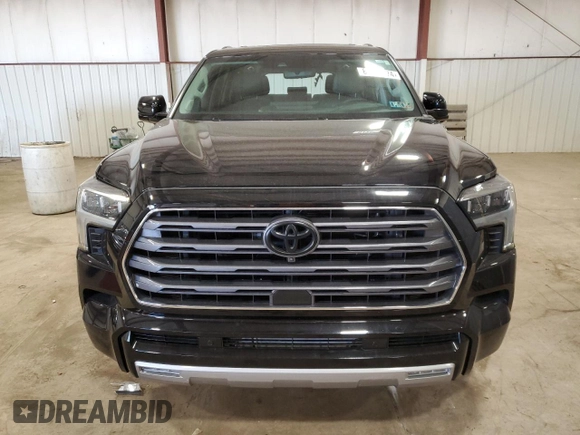 2023 Toyota Sequoia SR5 with VIN 7SVAAABA7PX018189, listed as a Copart auction lot 87248474 with 16,588 mi miles and Salvage Title. Bid and sale history available at carsss.com. Image 5.