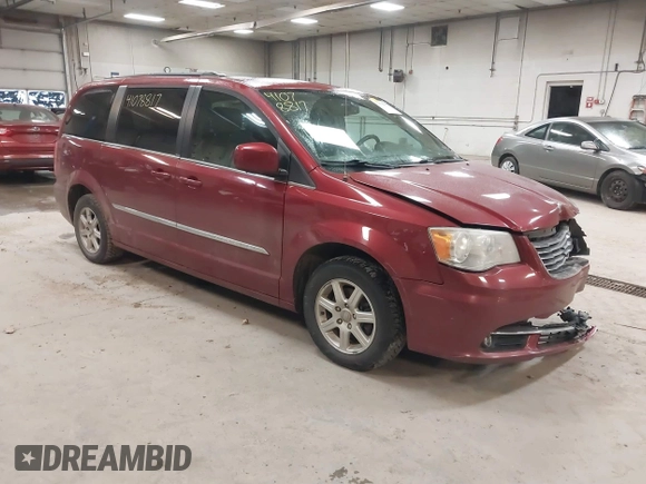 2012 Chrysler Town & Country Touring with VIN 2C4RC1BG1CR314023, listed as a IAAI auction lot 41078817 with Not Provided miles and . Bid and sale history available at DreamBid. Image 1.