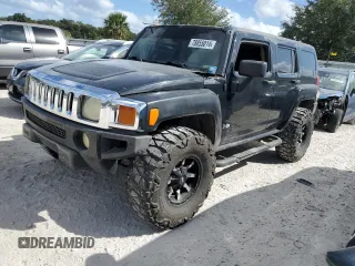 2007 Hummer H3 SUV with VIN 5GTDN13E478201274, listed as a Copart auction lot 78855014 with 188,946 mi miles and Salvage Title. Bid and sale history available at carsss.com. Image 1.