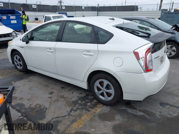 2013 Toyota Prius One with VIN JTDKN3DU0D5701462, listed as a IAAI auction lot 42068641 with 155,919 mi miles. Bid and sale history available at carsss.com. Image 3.