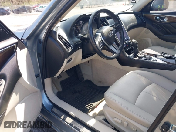 2019 Infiniti Q50 Luxe with VIN JN1EV7AR6KM550475, listed as a IAAI auction lot 42059071 with 79,534 mi miles and . Bid and sale history available at DreamBid. Image 5.