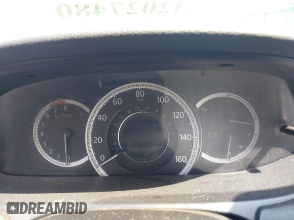 2013 Honda Accord EX-L with VIN 1HGCR2F87DA105423, listed as a IAAI auction lot 42027480 with Not Provided miles and . Bid and sale history available at DreamBid. Image 7.