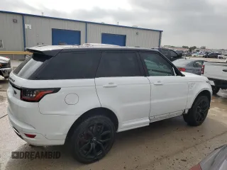 2020 Land Rover Range Rover Sport SVR with VIN SALWZ2RE4LA740250, listed as a Copart auction lot 50331744 with 81,420 mi miles and Clean Title. Bid and sale history available at carsss.com. Image 3.