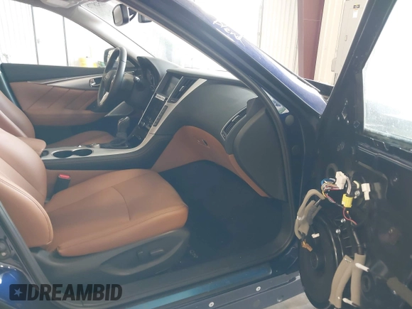 2024 Infiniti Q50 Luxe with VIN JN1EV7BR9RM631852, listed as a IAAI auction lot 40528778 with 2,862 mi miles and . Bid and sale history available at DreamBid. Image 5.