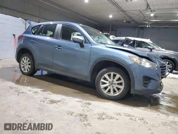 2016 Mazda CX-5 Sport with VIN JM3KE4BY2G0753678, listed as a Copart auction lot 43381635 with 90,791 mi miles and Salvage Title. Bid and sale history available at carsss.com. Image 4.