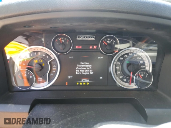 2023 Ram 1500 SLT z VIN 1C6RR7LG3PS527485, wystawiony jako Copart lot #56500415 z przebiegiem 37 723 mil mil oraz Nie do naprawy • Non repairable. Historia ofert i sprzedaży dostępna na DreamBid. Obrazek 9.