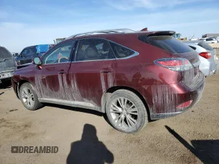 2014 Lexus RX 450h with VIN JTJBC1BAXE2454180, listed as a Copart auction lot 44814705 with 72,564 mi miles and Salvage title. Bid and sale history available at DreamBid. Image 2.