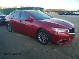 2020 Acura TLX with VIN 19UUB1F32LA015781, listed as a Copart auction lot 80426414 with 39,165 mi miles and Salvage Title. Bid and sale history available at carsss.com. Image 4.