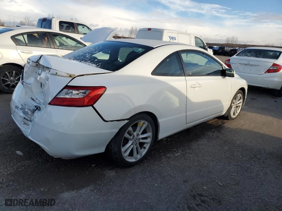 2010 Honda Civic Cpe LX with VIN 2HGFG1B69AH001093, listed as a Copart auction lot 85871954 with 291,503 mi miles and Salvage Title. Bid and sale history available at carsss.com. Image 3.