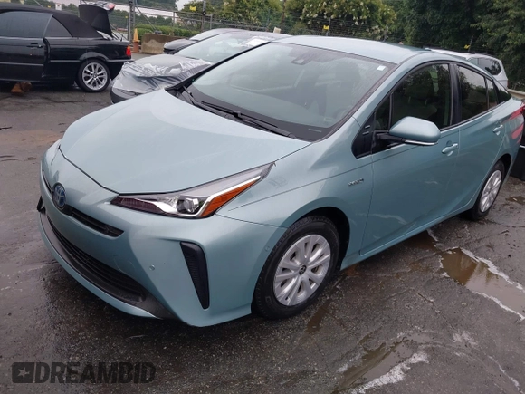2022 Toyota Prius L Eco with VIN JTDKAMFU4N3158998, listed as a IAAI auction lot 42625041 with 43,033 mi miles and . Bid and sale history available at DreamBid. Image 2.