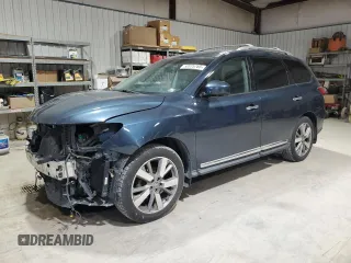 2014 Nissan Pathfinder Platinum with VIN 5N1AR2MM8EC663434, listed as a Copart auction lot 50075765 with 161,958 mi miles and Salvage Title. Bid and sale history available at carsss.com. Image 1.