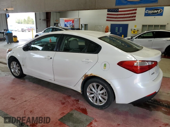 2014 Kia Forte LX with VIN KNAFX4A60E5139178, listed as a Copart auction lot 54976475 with Not Provided miles and Clean Title. Bid and sale history available at carsss.com. Image 2.