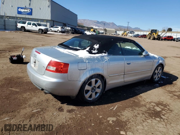 2006 Audi A4 3.0L with VIN WAUDT48H36K007870, listed as a Copart auction lot 45233645 with 139,230 mi miles and Salvage Title. Bid and sale history available at carsss.com. Image 3.