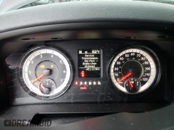 2018 Ram 1500 Tradesman with VIN 1C6RR6KG8JS280175, listed as a Copart auction lot 77013914 with 45,110 mi miles and Salvage title. Bid and sale history available at DreamBid. Image 9.