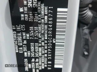 2024 Kia Telluride SX X-Line z VIN 5XYP5DGC3RG486771, wystawiony jako Copart lot #55603525 z przebiegiem 14 188 mil mil oraz Szkoda całkowita • Salvage title. Historia ofert i sprzedaży dostępna na DreamBid. Obrazek 14.