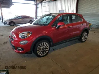 2016 FIAT 500X Lounge with VIN ZFBCFXDTXGP388321, listed as a Copart auction lot 82847124 with 57,545 mi miles and Salvage Title. Bid and sale history available at carsss.com. Image 1.