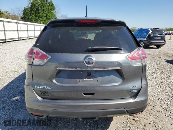 2014 Nissan Rogue S with VIN 5N1AT2MK7EC790661, listed as a Copart auction lot 52311415 with 93,557 mi miles and Salvage Title. Bid and sale history available at carsss.com. Image 6.