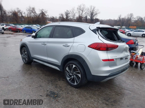 2019 Hyundai Tucson Ultimate with VIN KM8J3CAL7KU870101, listed as a IAAI auction lot 41084692 with 45,645 mi miles. Bid and sale history available at carsss.com. Image 3.